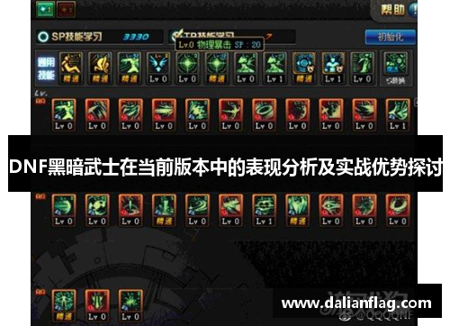 DNF黑暗武士在当前版本中的表现分析及实战优势探讨